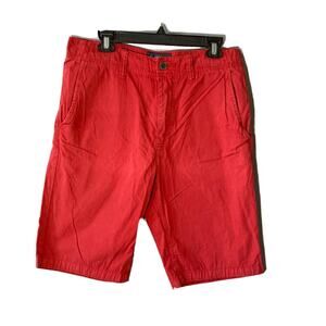 American Eagle Mens Bermuda Shorts Dark Orange Size 32 Inseam 12" Pockets